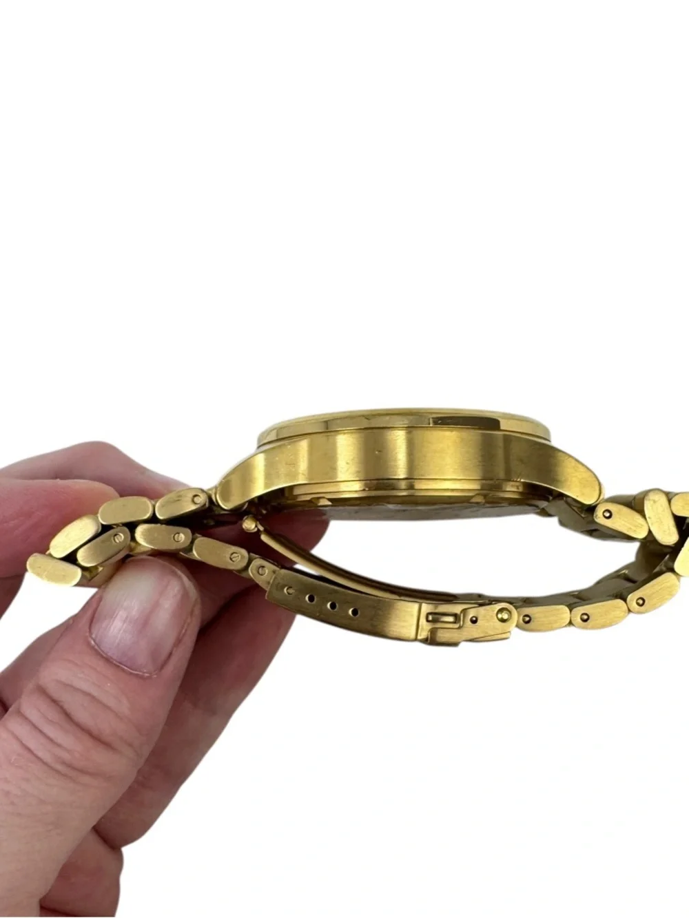 Nixon Sentry Stainless Steel Date All Gold‎ Needs Battery
